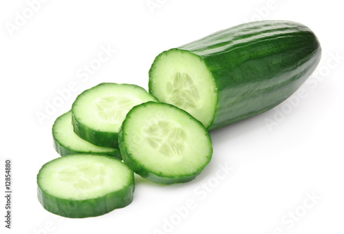 Cucumber on White
