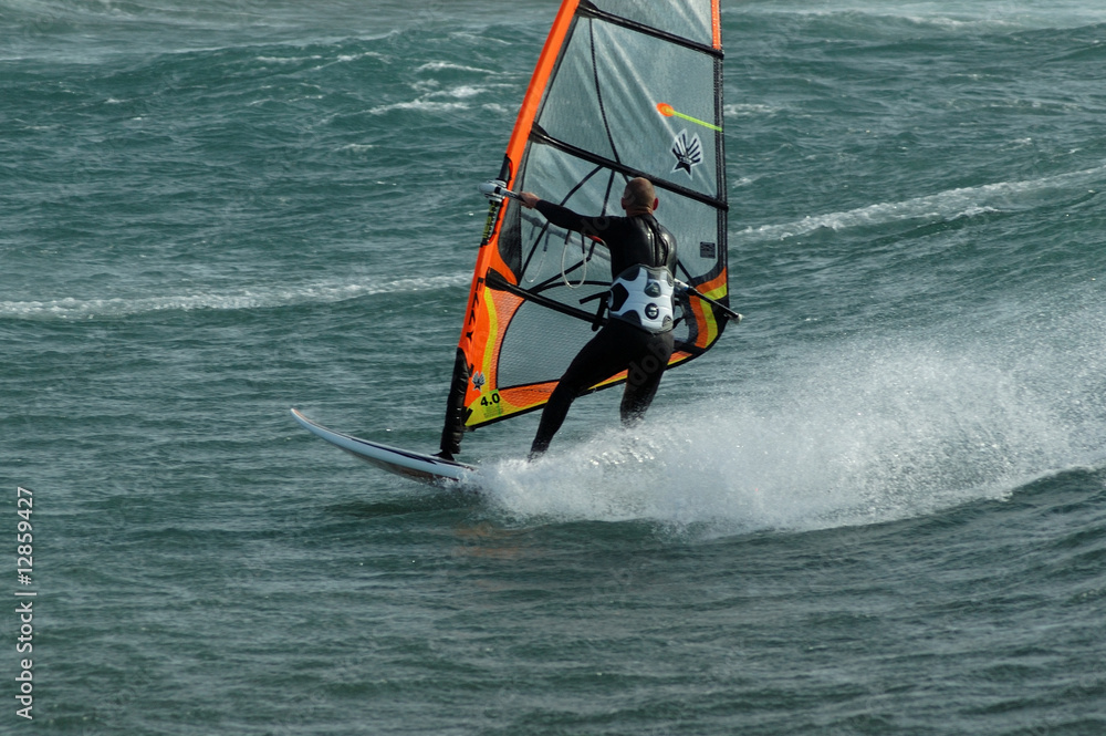 Naklejka premium planche à voile