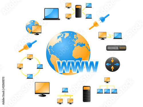 Network vector iconset