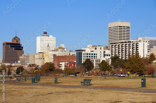 Memphis skyline from Tom Lee park, Tennessee photo
