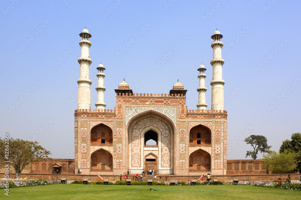 Entrance to Sikandra, Tomb of Akbar (Mughal emperor), at Agra, I