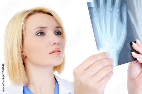 doctor and medical x-ray