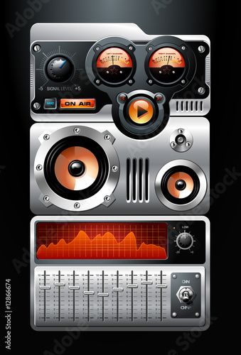 Orange Analog MP3 Player