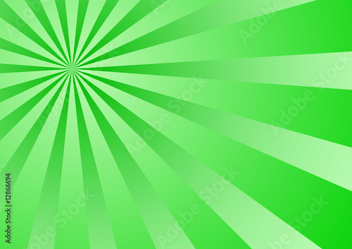 Vector acid sunburst of green tones (gradients used)