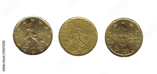 Wallpaper Mural Italy,  France, Greece, 20 euro cent Torontodigital.ca