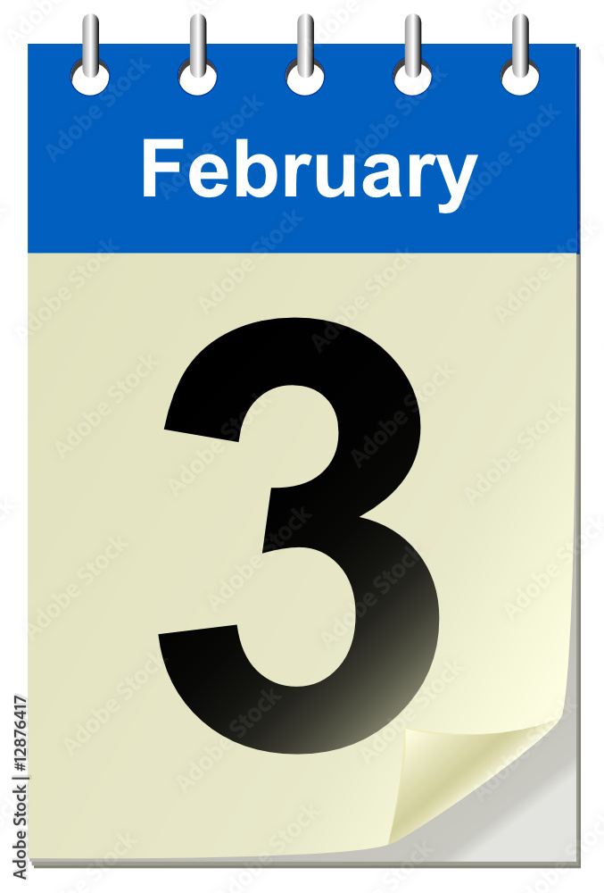 Vector illustration of calendar with bend page Vector illustration of calendar with bend page