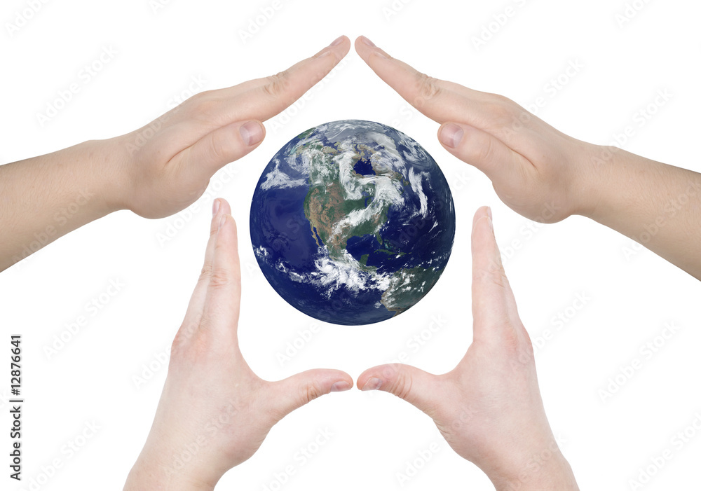 hands and planet hands and planet