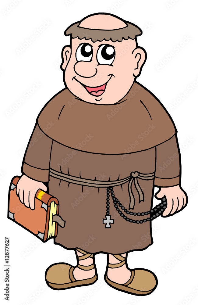 Cartoon monk