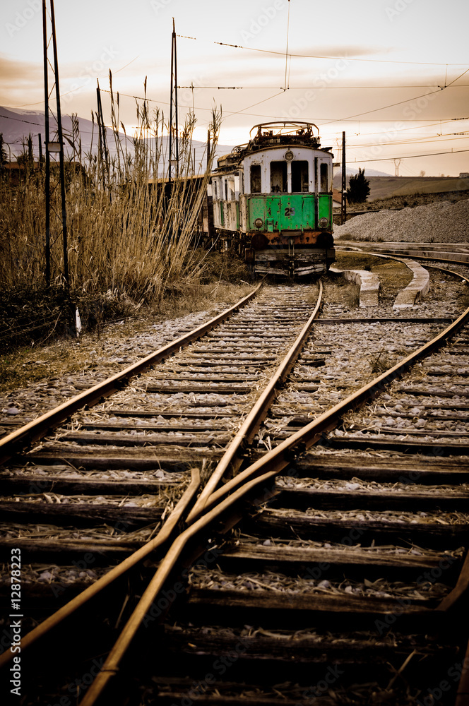 Fototapeta premium Treno abbandonato