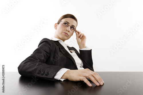 Fotografie nerved business woman