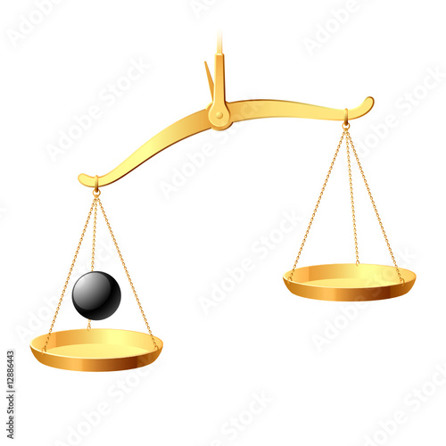 Vector balance. In vector you may easy accent it equilibrium.