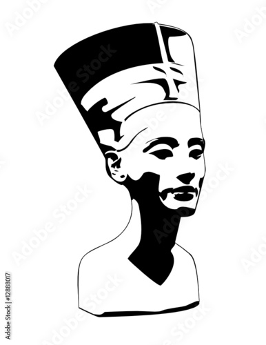 vector head of Nefertiti