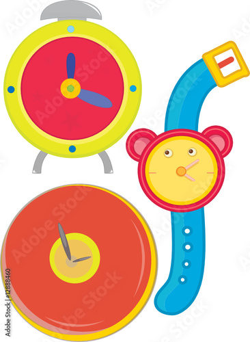 various clocks and watches