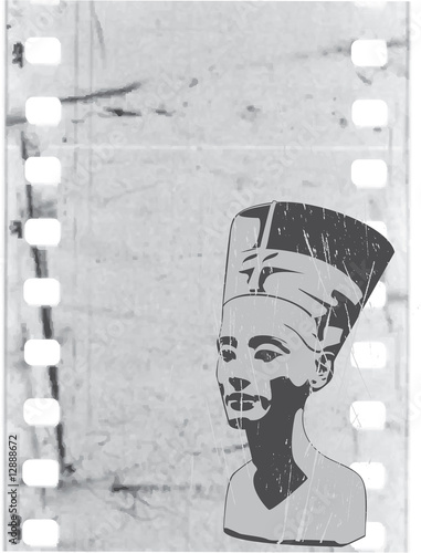 vector head of Nefertiti