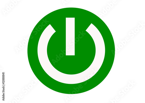 green power on button