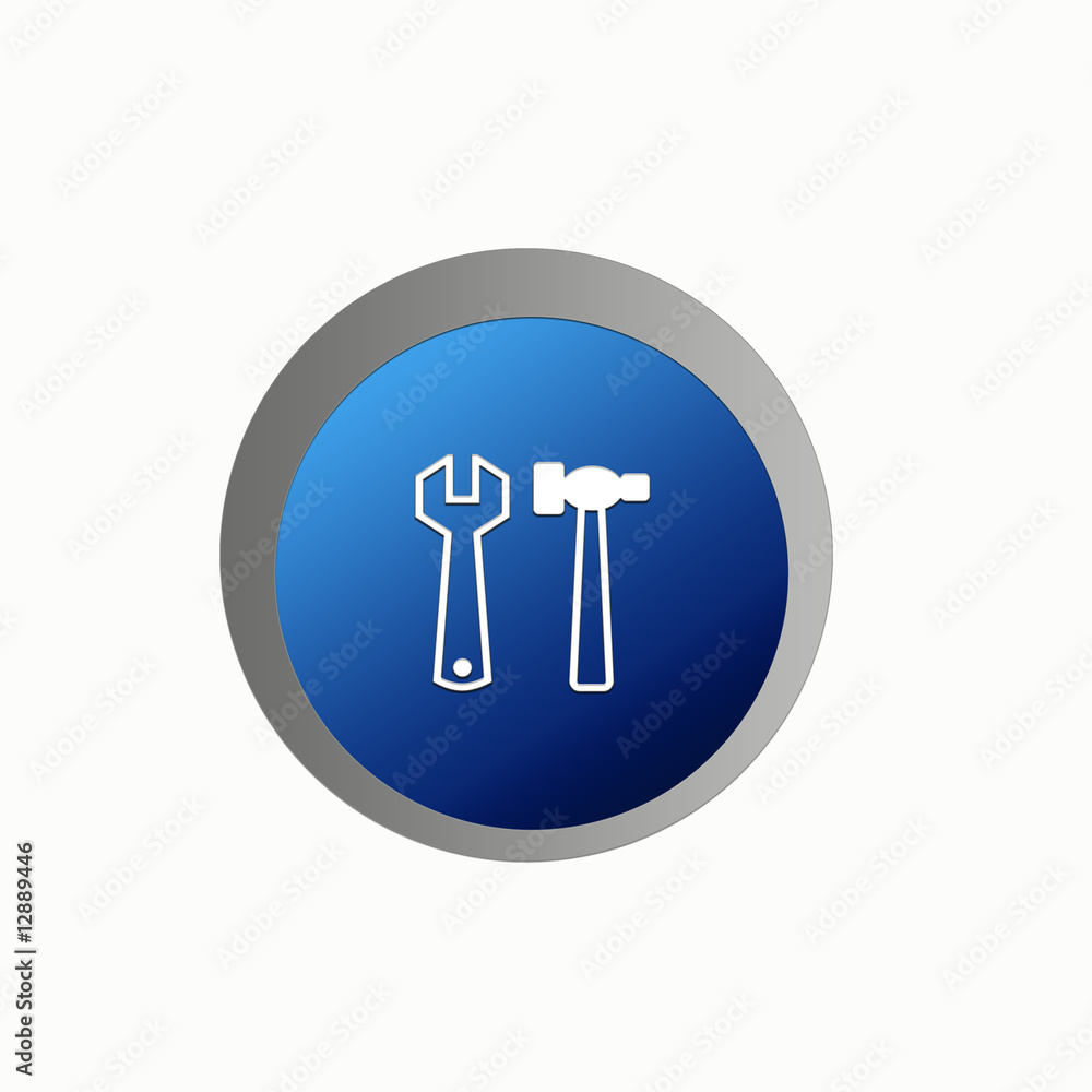 Tools icon blue Tools icon blue