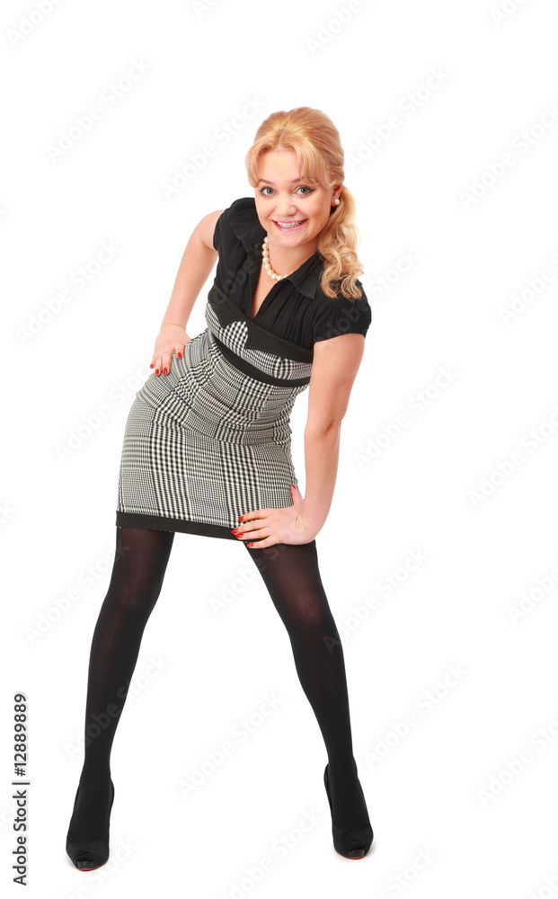 Fototapeta premium Smiling blonde poses