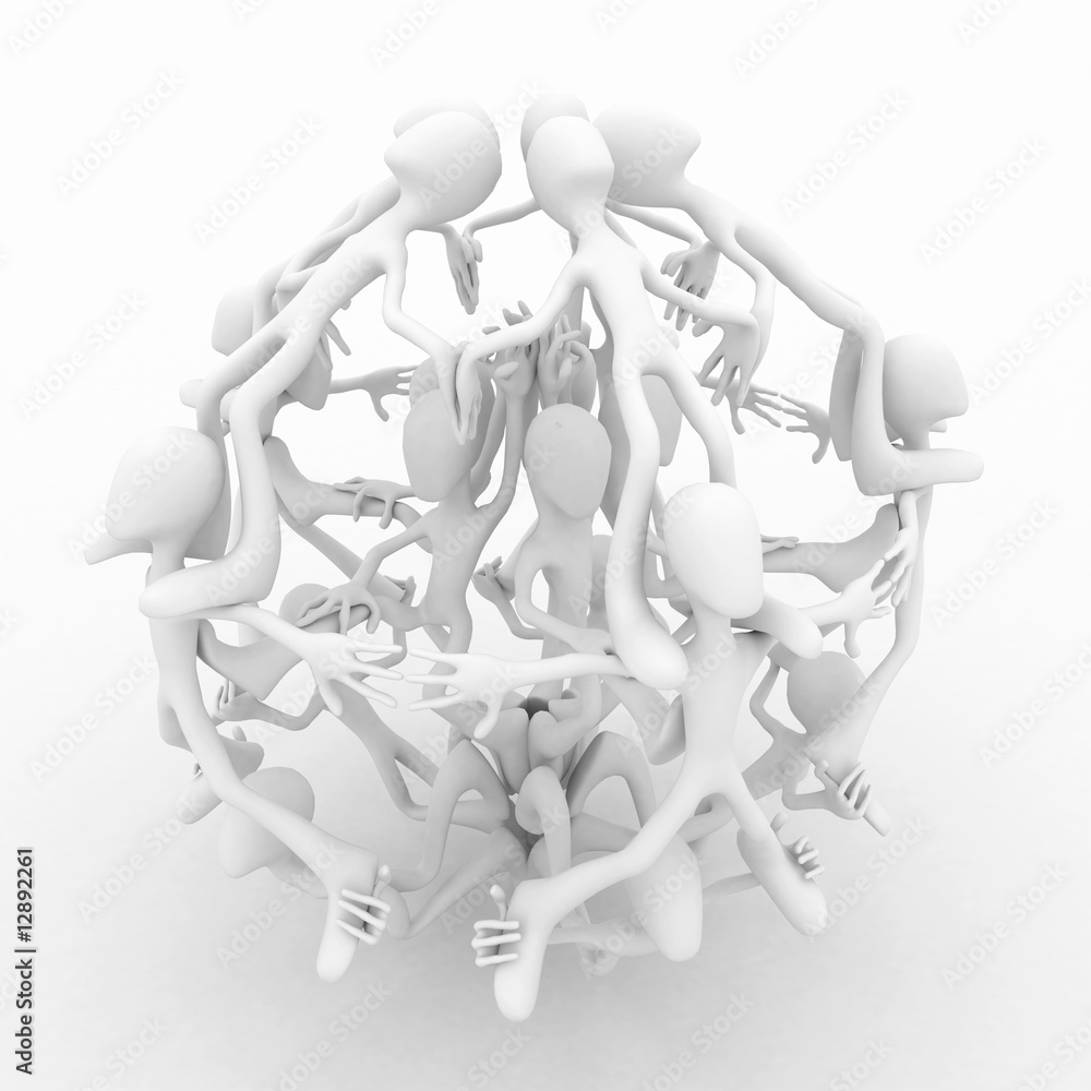 Obraz premium White People, Ball