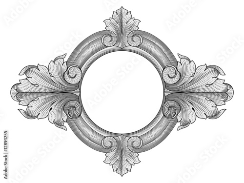 Retro frame vector