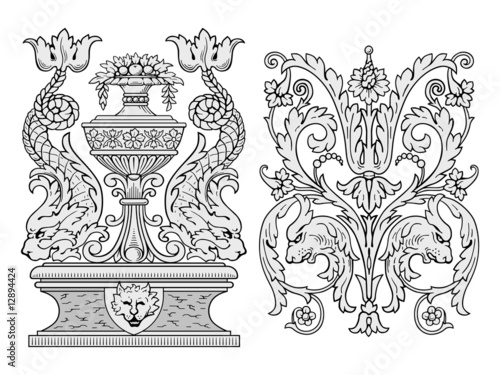 Royal decoration vector