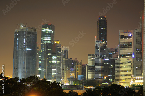 Singapore city skyline view photo
