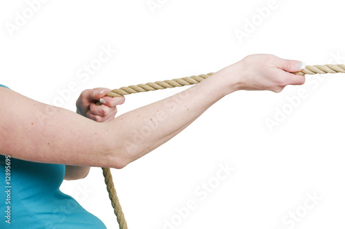 Foto pull on the rope