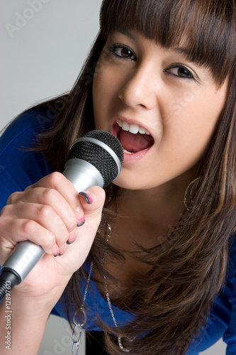 Asian Girl Singing