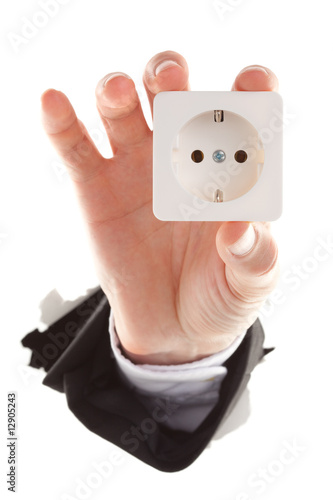 showing white outlet