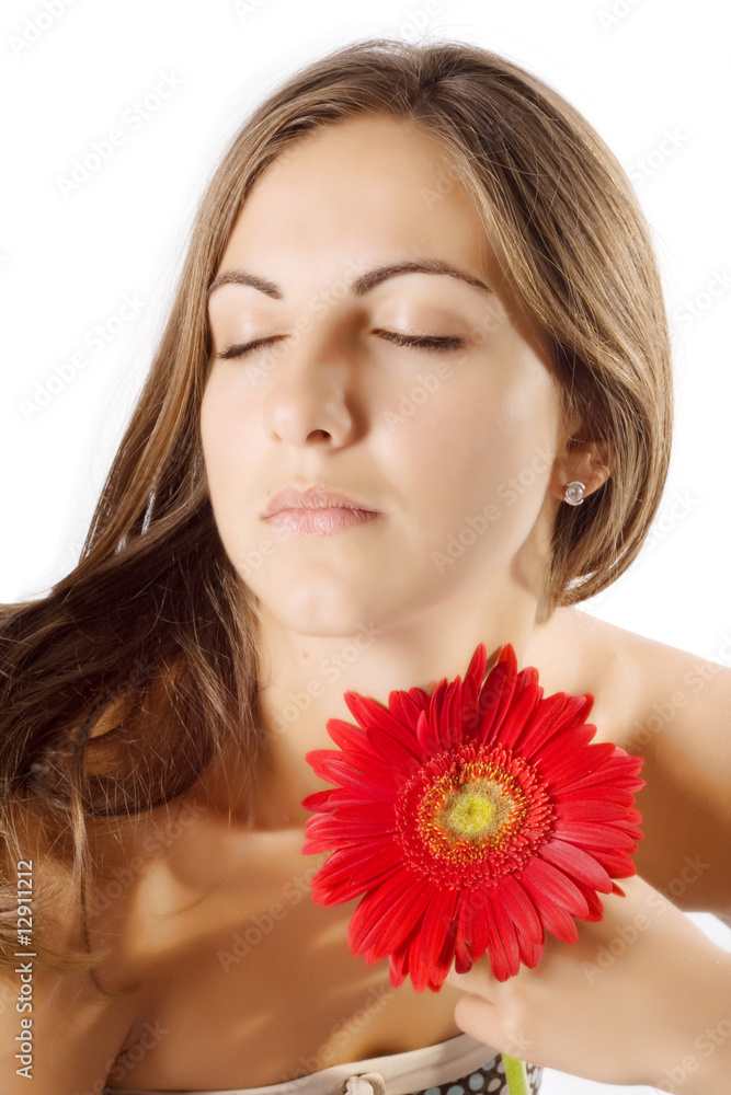Woman and flower Woman and flower