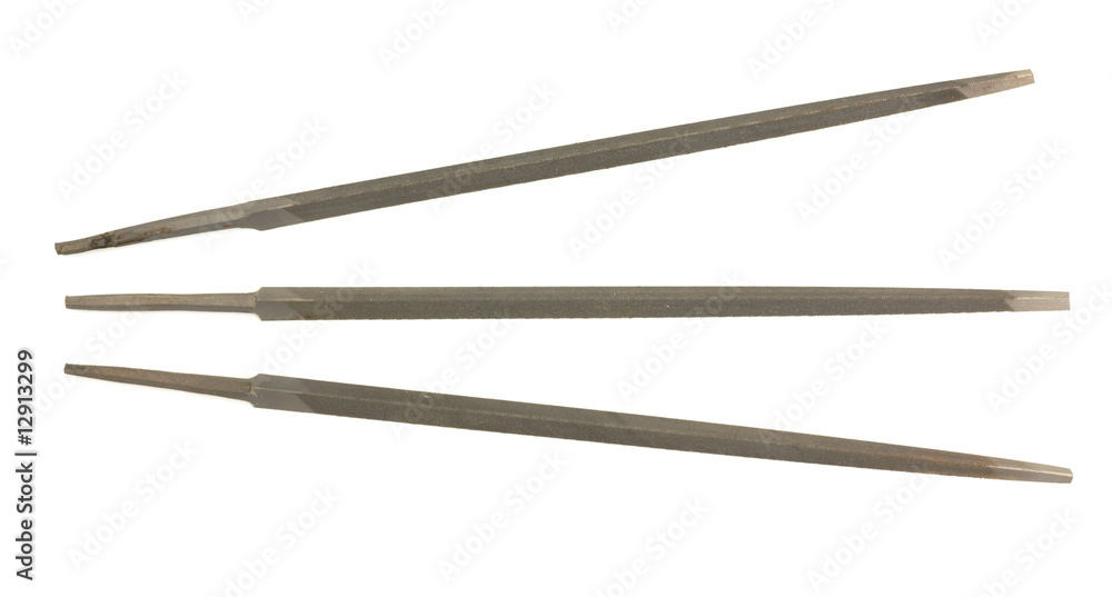 Three tapered files Three tapered files