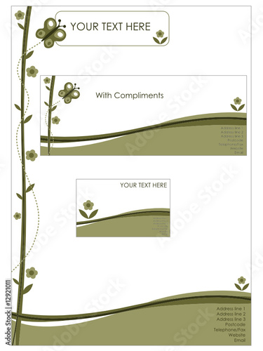 stationery set - nature