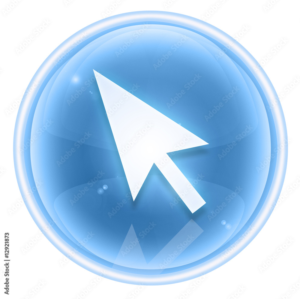 curcor icon ice, isolated on white background curcor icon ice, isolated on white background