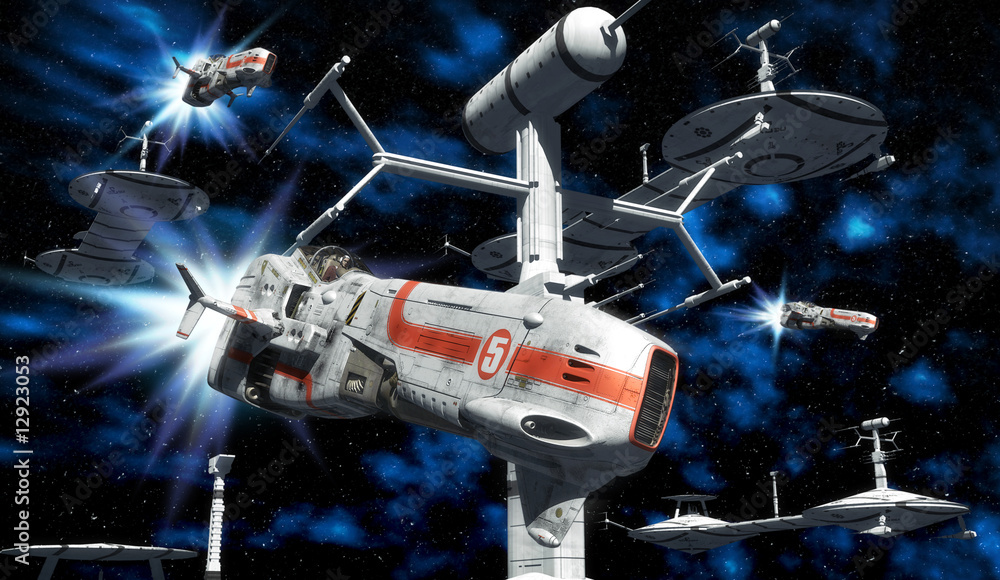 Fototapeta premium space fleet