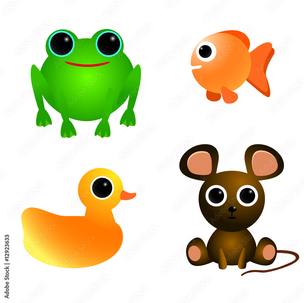 Obraz premium Cute Animal Set 1