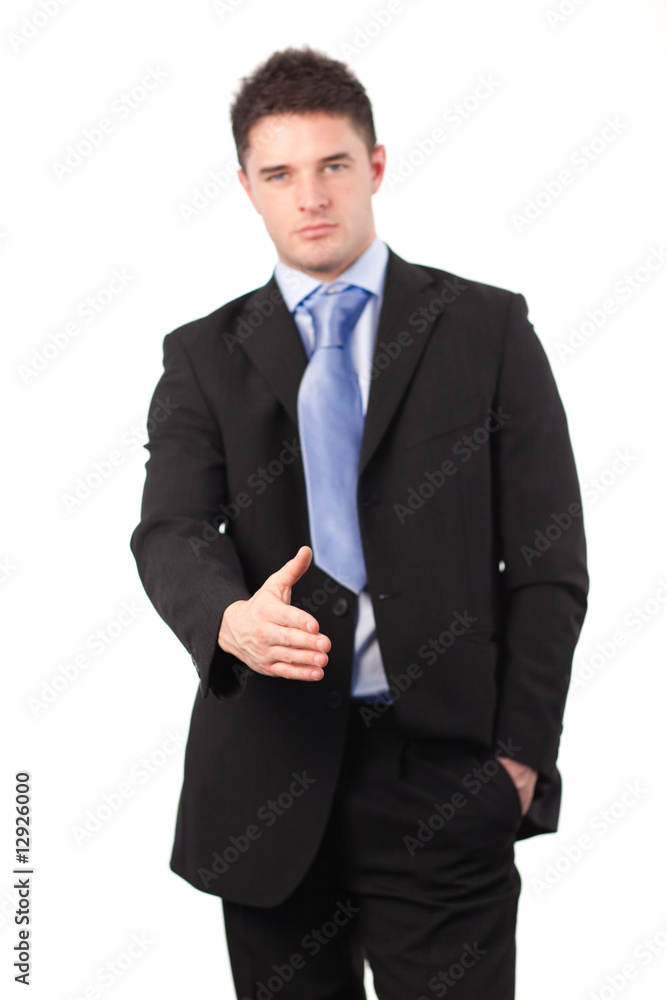 Businessman offering a handshake Businessman offering a handshake
