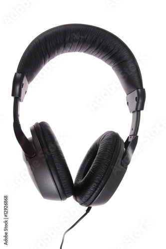 .Unbranded headphones on a white background
