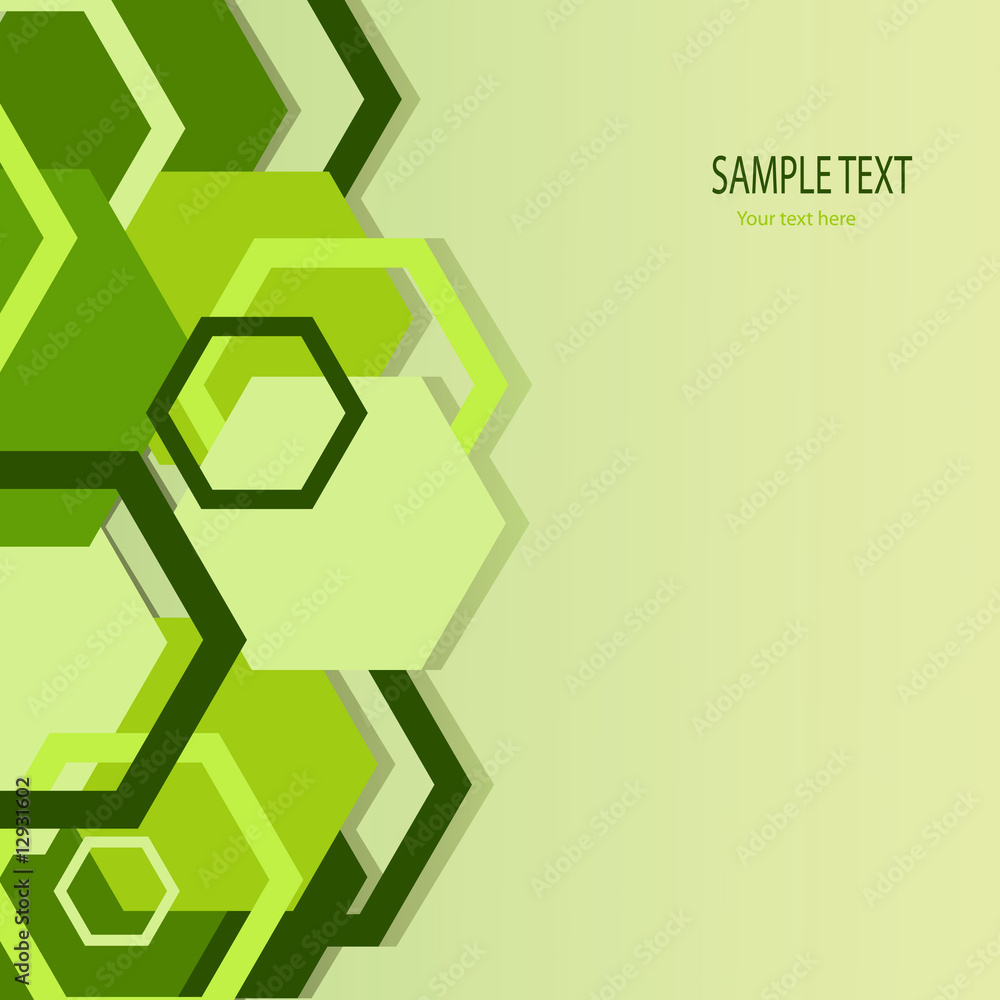 Fototapeta premium Stylish green banner. Vector illustration