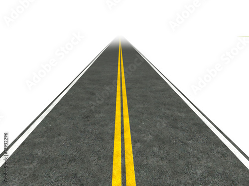 Long, straight road illustration.