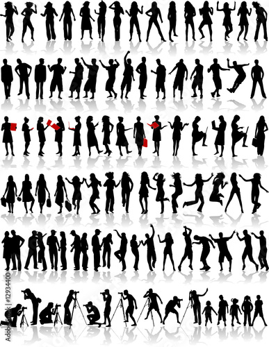 Big collection of silhouette