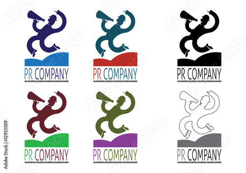 PR Company Logo (6 Color Variations)