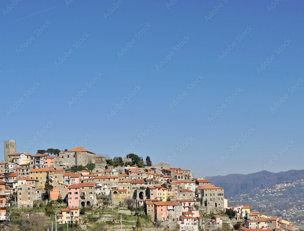 La località turistica di Vezzano Ligure nelle vicinanze di La Spezia in Liguria