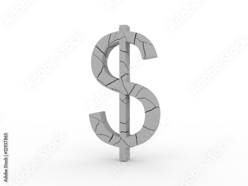 Cracked dollar sign