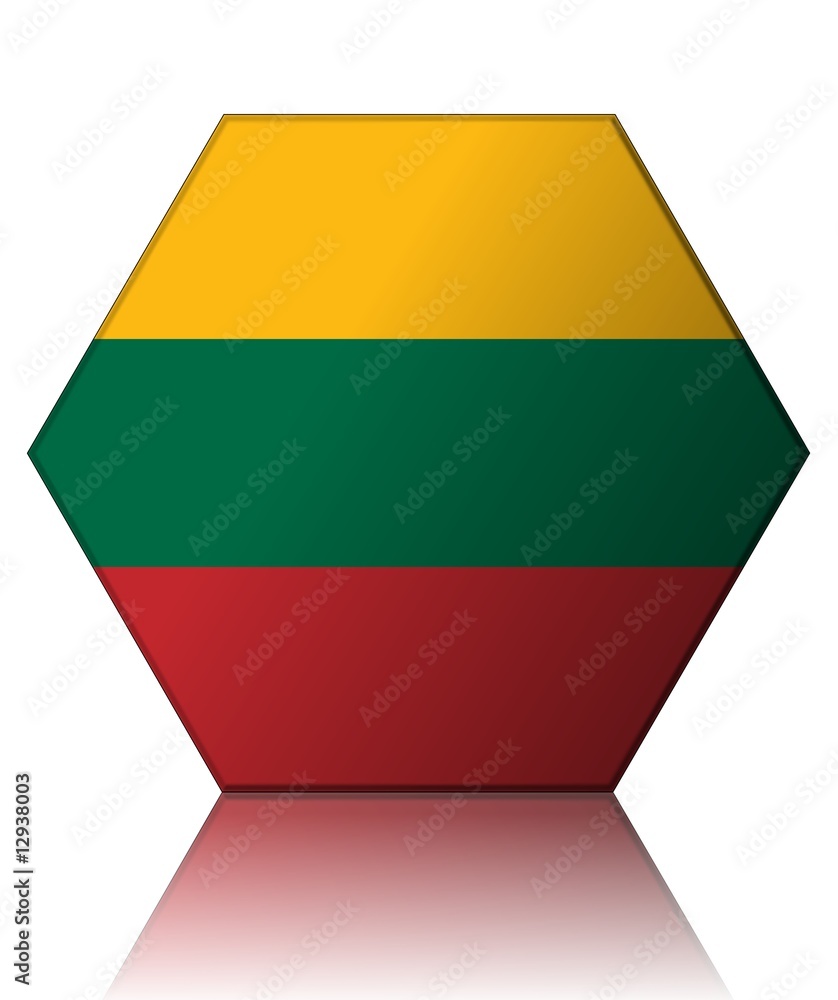 lituanie drapeau hexagone lithunia flag lituanie drapeau hexagone lithunia flag
