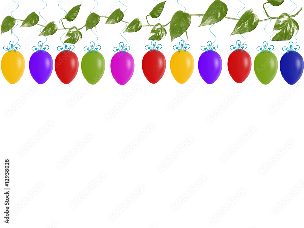 Obraz premium Bunte Ostereier ,Hintergrund