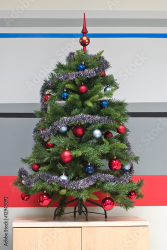 christmas tree in office