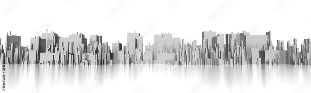 extreme wide skyline - cityscape