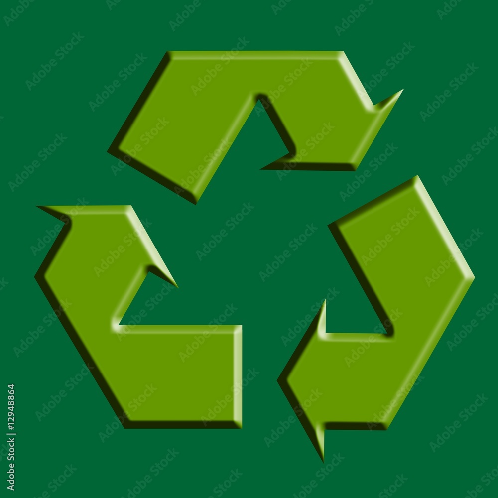 Recycle green symbol illustration Recycle green symbol illustration