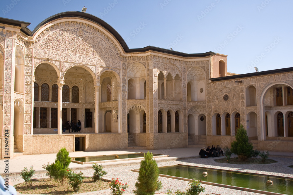 View of courtyard, Tabatabaei House, Iran
