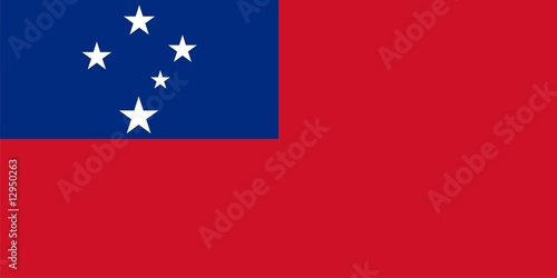 Flag of Samoa. Illustration over white background Free Download Flag of Samoa. Illustration over white background - GFXLoad
