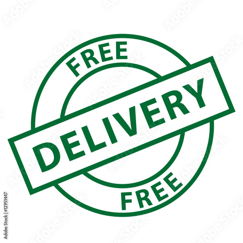 "Free Delivery" stamp (green)